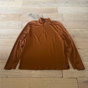 FLX Urban Commuter Brown Long Sleeve Quarter-Zip Jacket Men’s‎ Sz Medium